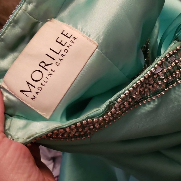 Teal Prom Dress - Picture 2 of 2